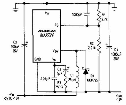 Convertidor de tensión negativa
Convertidor de tensión negativa
