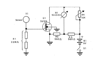 Electroscopio MOSFET
Electroscopio MOSFET