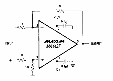 Amplificador diferencial de precisión
Amplificador diferencial de precisión