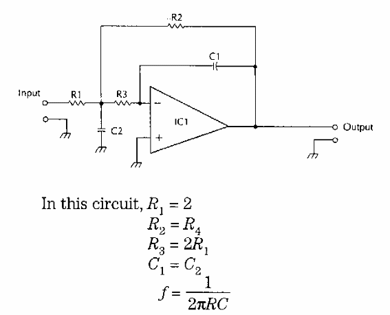 Filtro activo de paso bajo
Filtro activo de paso bajo