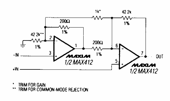 Amplificador de instrumentación de bajo ruido
Amplificador de instrumentación de bajo ruido