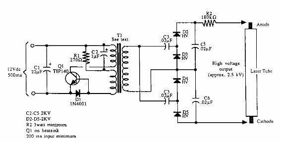 Fuente para LASER HeNe
Fuente para LASER HeNe