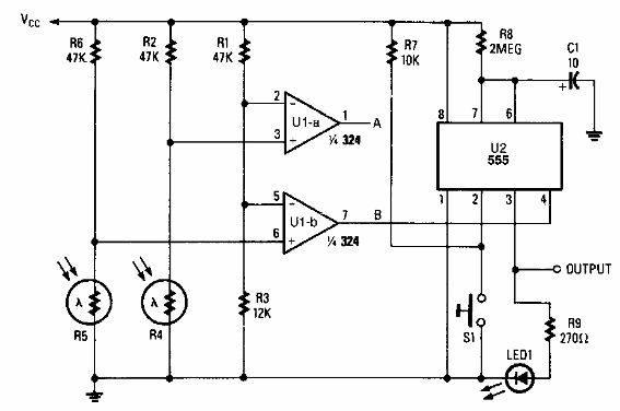 Monoestable con control de luz
Monoestable con control de luz