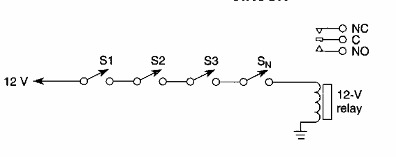 Puerta Y con relés
Puerta Y con relés