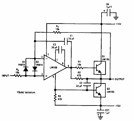 Seguidor de tensión de 1A
Seguidor de tensión de 1A