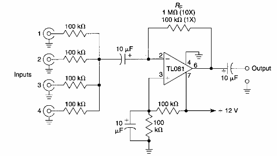 Mezclador de audio con operqacional
Mezclador de audio con operqacional