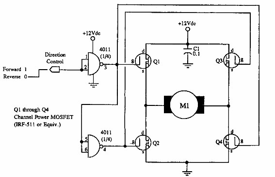 Puente en H con MOSFET
Puente en H con MOSFET