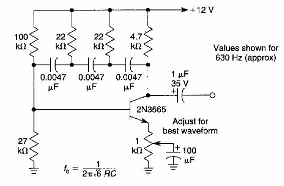 Oscilador de cambio de fase
Oscilador de cambio de fase