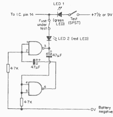 Prueba de fusibles 7400
Prueba de fusibles 7400