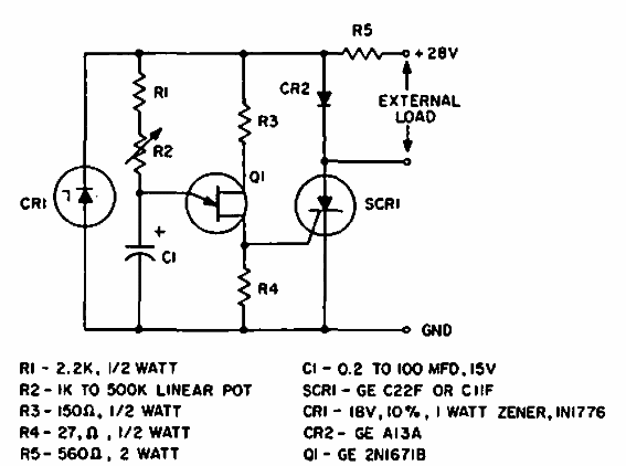 Retardo con UJT y SCR
Retardo con UJT y SCR