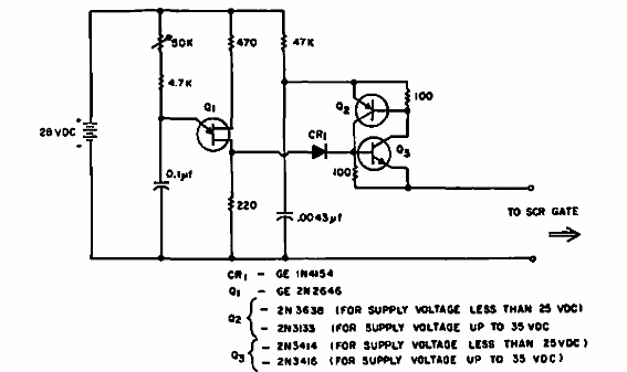 Transistores regenerativos como SCR
Transistores regenerativos como SCR