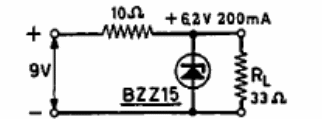 Fuente de alimentación de 6 V con zener de potencia
Fuente de alimentación de 6 V con zener de potencia