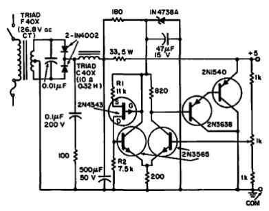 Referencia de tensión con FET
Referencia de tensión con FET
