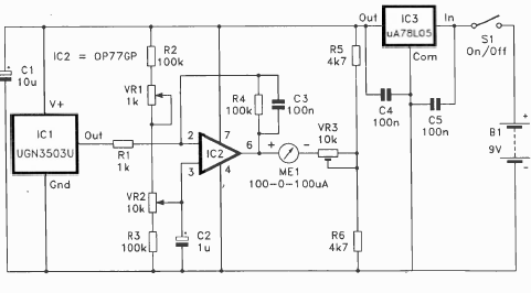 Medidor de corriente Hall
Medidor de corriente Hall
