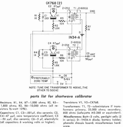 Calibrador de onda corta
Calibrador de onda corta