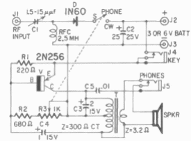 Oscilador monitor para CW
Oscilador monitor para CW