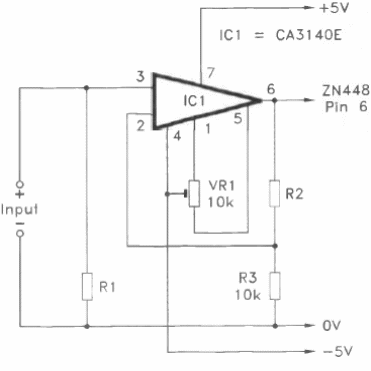Circuito para sensor de alta impedancia
Circuito para sensor de alta impedancia