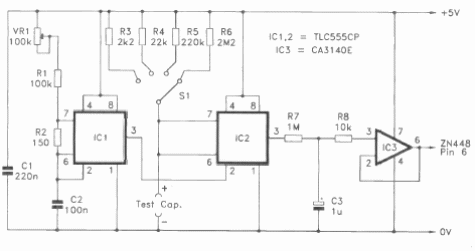 Capacímetro con PC
Capacímetro con PC
