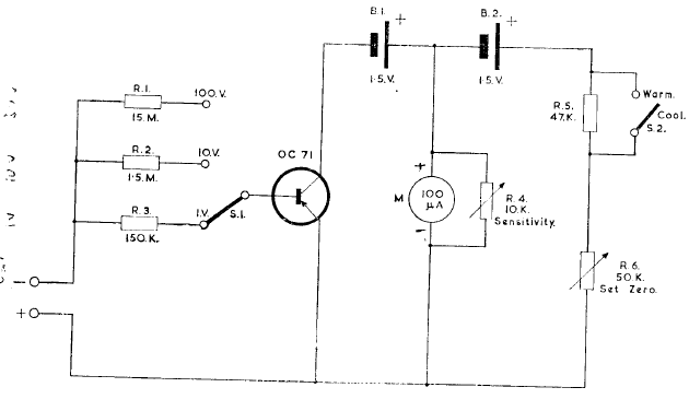 Voltímetro con transistor
Voltímetro con transistor