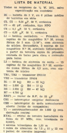 Transmisor para control remoto
Transmisor para control remoto