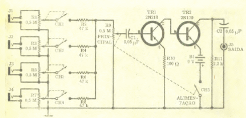 Mezclador de 4 canales
Mezclador de 4 canales