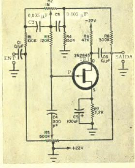 Control de tono con FET
Control de tono con FET