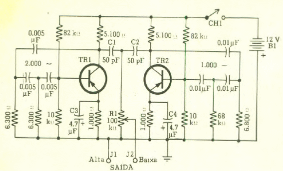 Oscilador de dos tonos
Oscilador de dos tonos