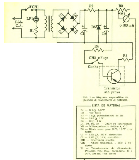 Probador de transistores de potencia
Probador de transistores de potencia