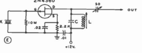 Oscilador FET de cristal
Oscilador FET de cristal