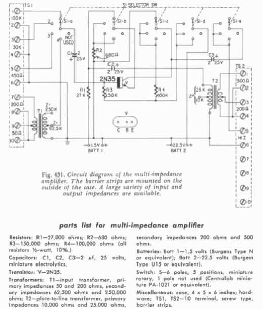 Amplificador de impedancia múltiple
Amplificador de impedancia múltiple