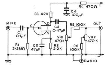 Preamplificador de micrófono 
