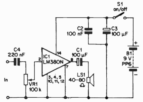 Amplificador LM380 
