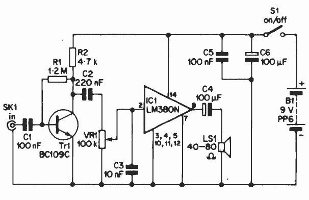 Amplificador de teléfono 
