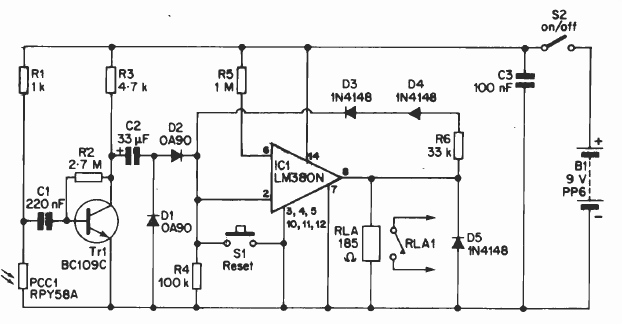 Detector de variación de luz 
