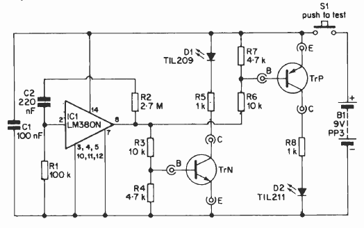 Probador de transistores 
