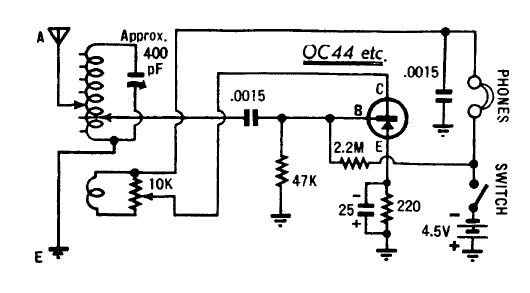 Receptor simple de 1 transistor
