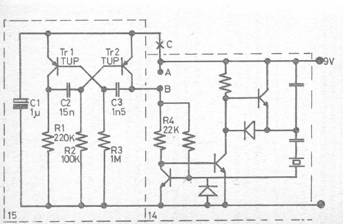 Transmisor modulado de ultrasonidos 
