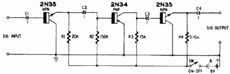 Preamplificador de alta impedancia
Preamplificador de alta impedancia