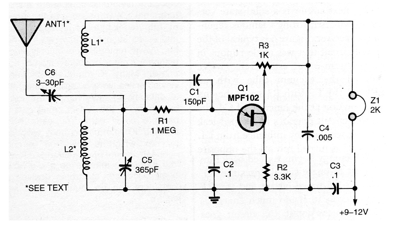 Radio AM Regenerativa Con FET
Radio AM Regenerativa Con FET