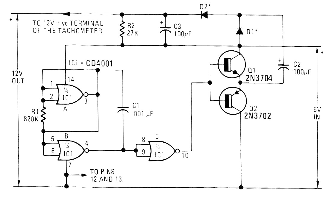 Convertidor de 6 V a 12 V
Convertidor de 6 V a 12 V