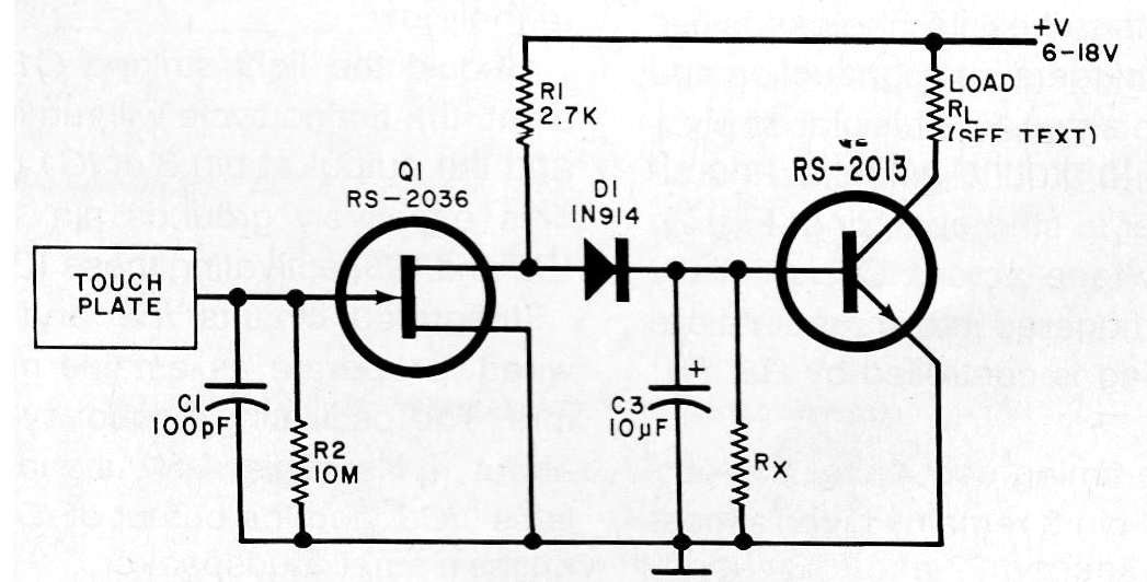 Llave de toque con FET 2
Llave de toque con FET 2