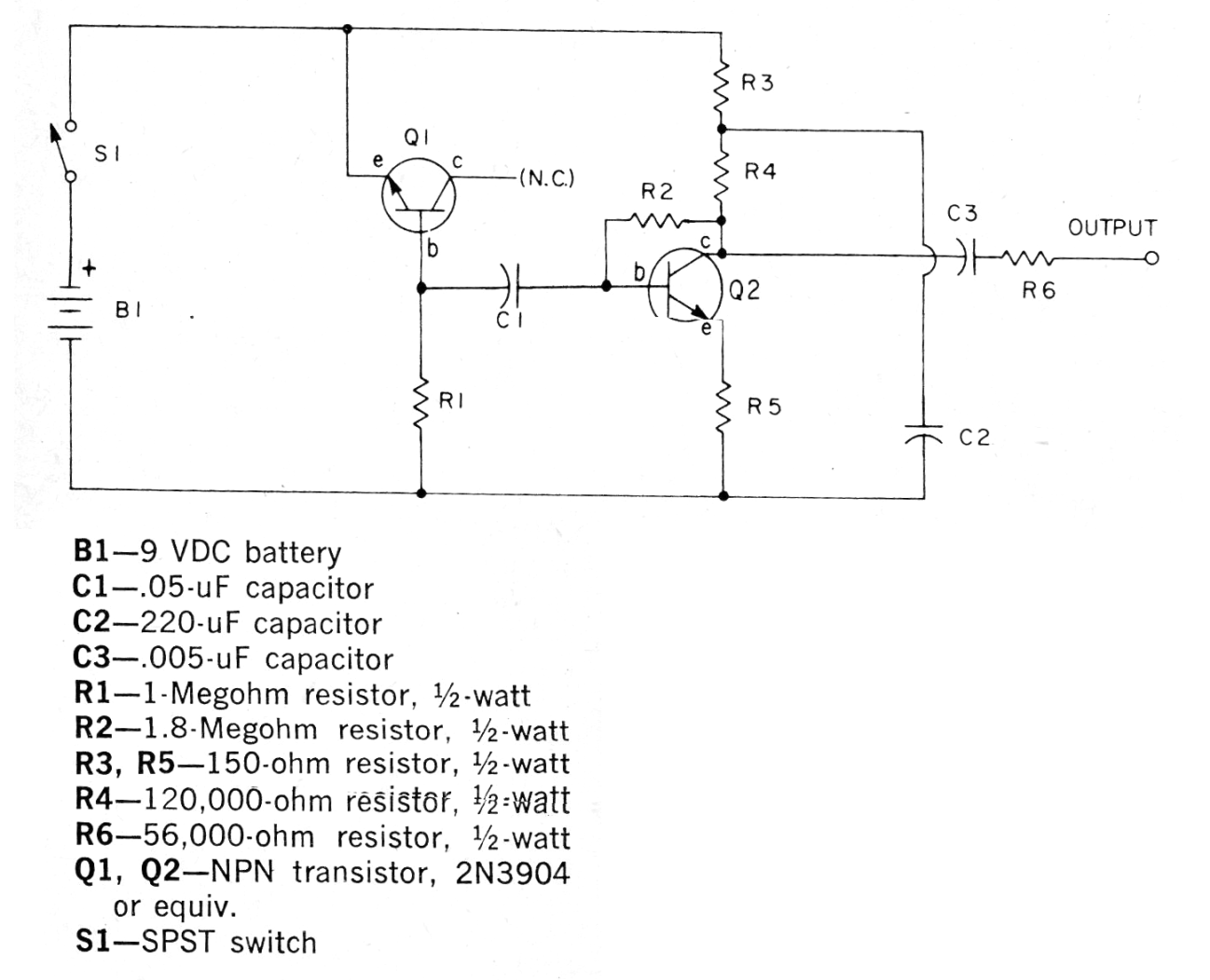 Generador de Ruido Blanco
Generador de Ruido Blanco