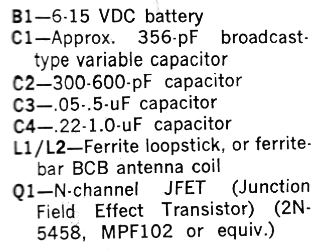 Radio AM con FET
Radio AM con FET