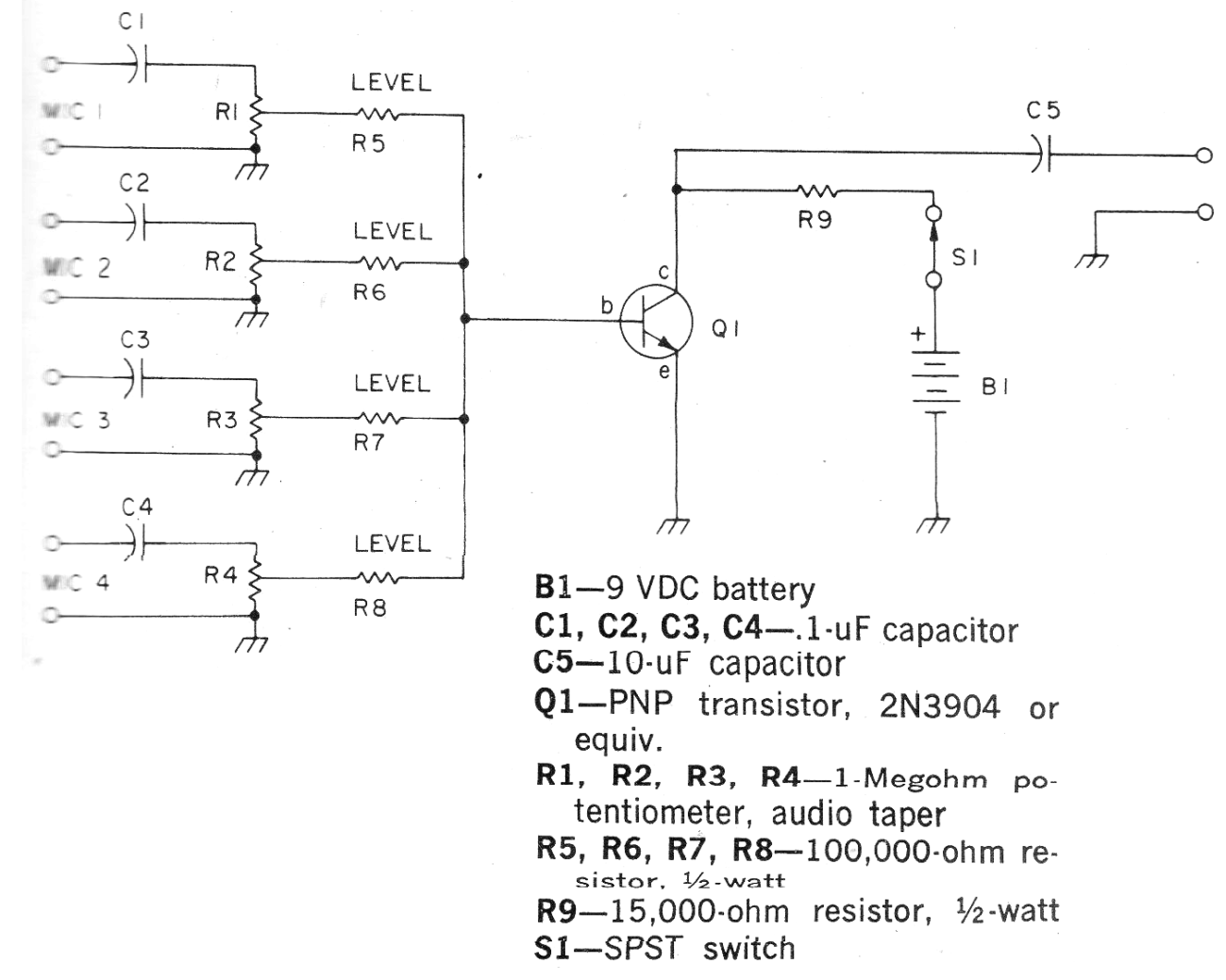 Mezclador de Baja Impedancia
Mezclador de Baja Impedancia