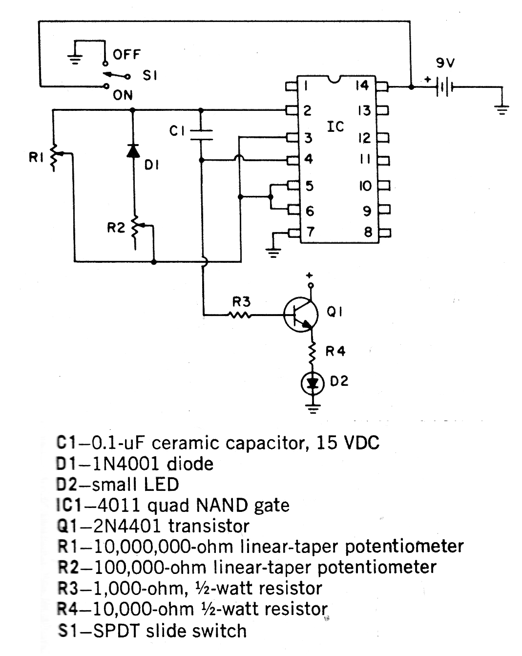 Oscilador CMOS básico
Oscilador CMOS básico