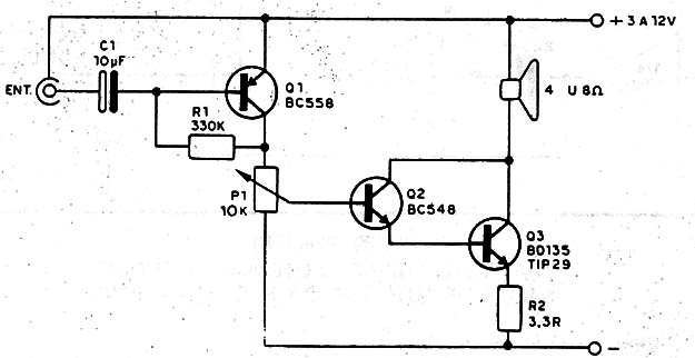 Amplificador con 3 Transistores
