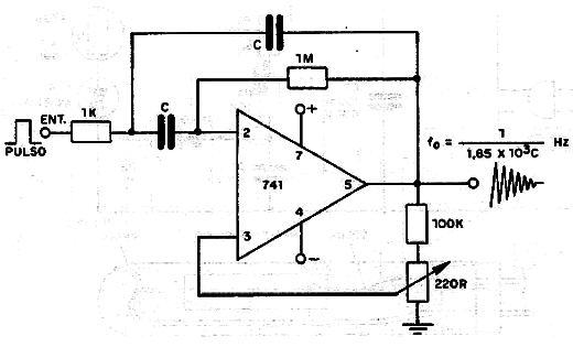 Oscilador Amortiguado para Efectos De Sonido
