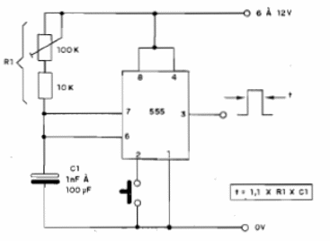 Generador De Pulso Único 555 
