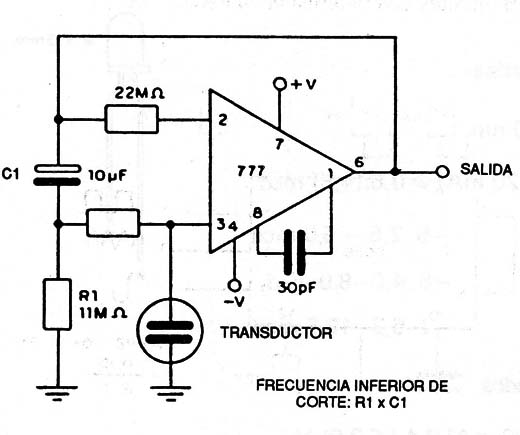 Amplificador Para Transductores Capacitivos
