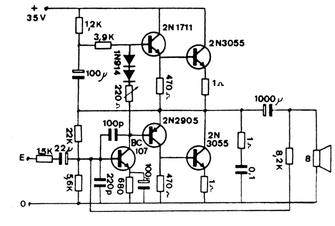 puesto Por favor punto Amplificador Transistorizado de 10 W (CIR952S)